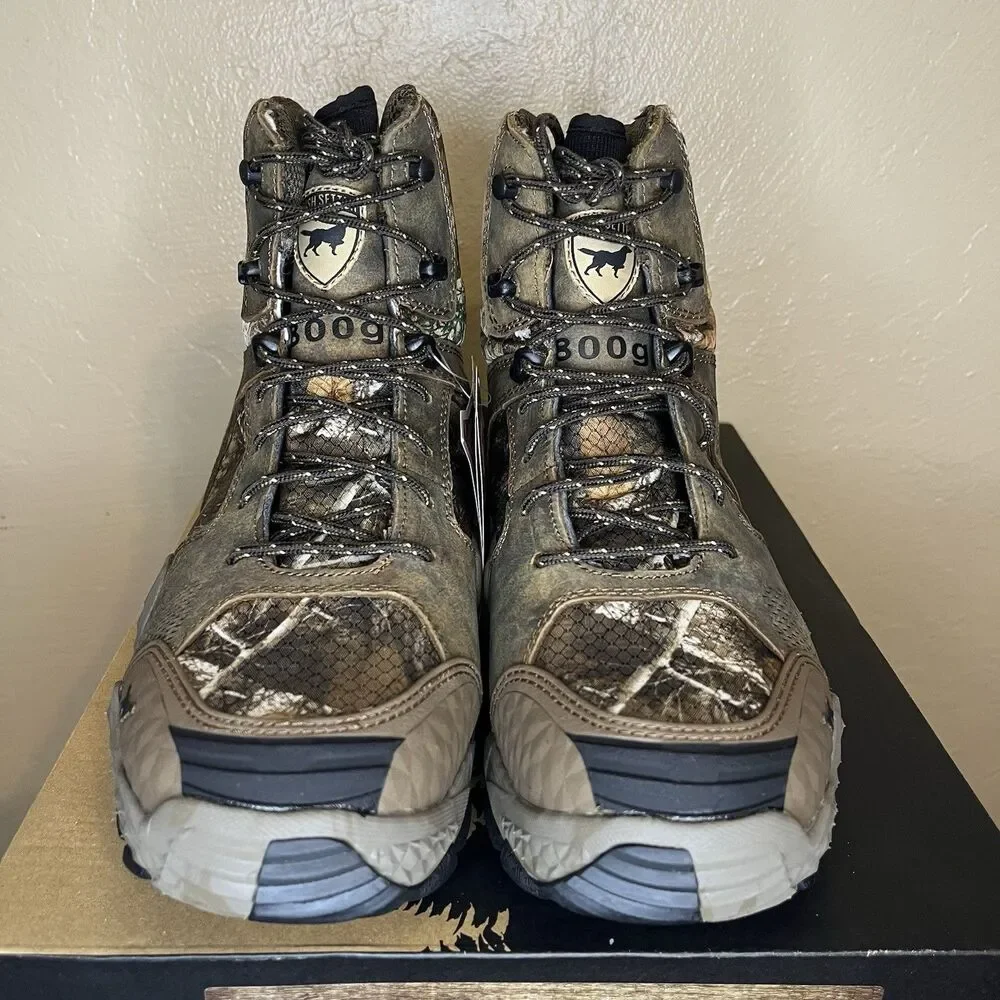 Red Wing Irish Setter Men's 8” VaprTrek Hunt Model 3939 Earth Camo Size 6 Boot